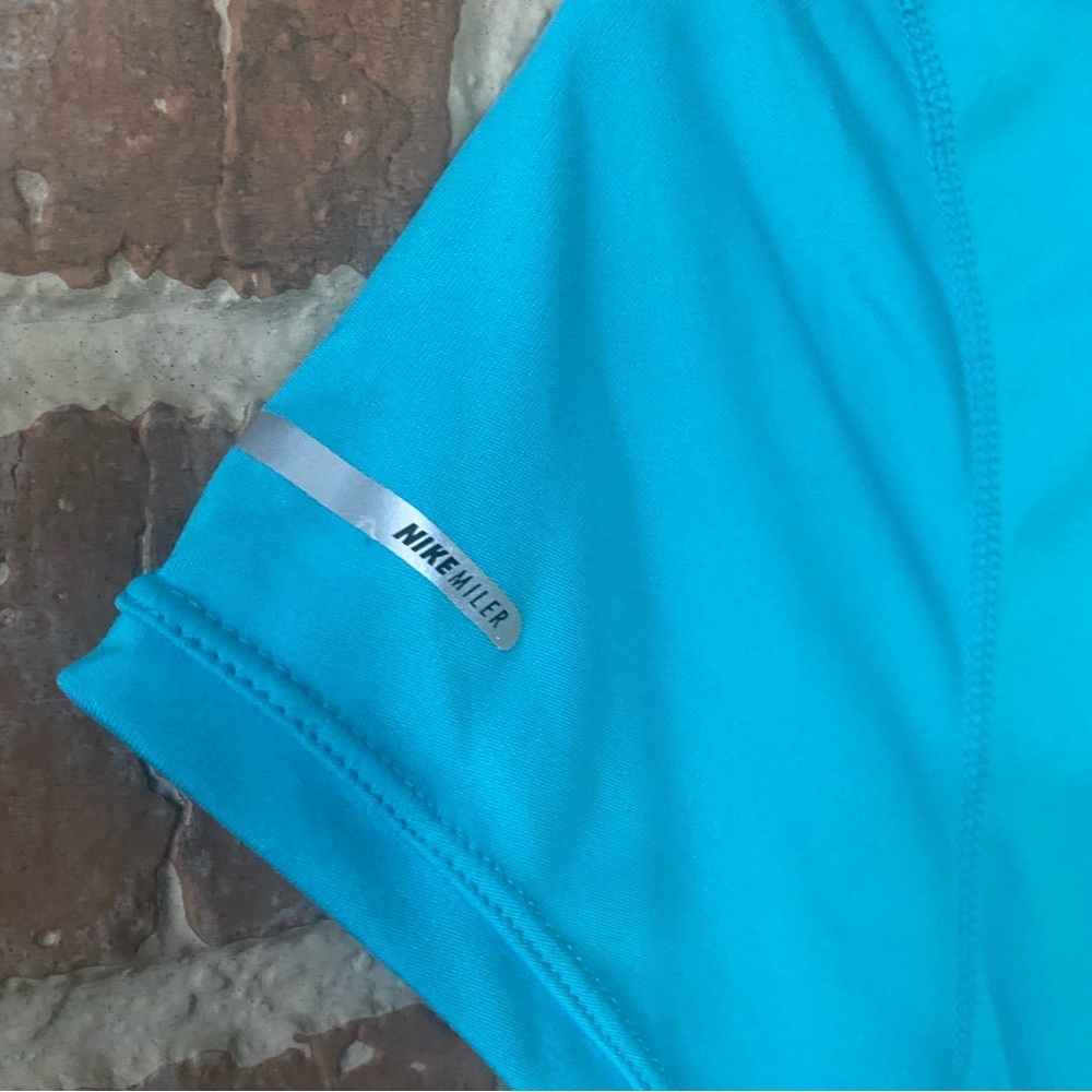 Nike Dri-Fit Blue Running Tee | Women's Short Sleeve Workout Top | Size M - Picture 6 of 9